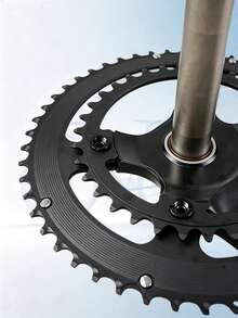 ZRACE Road Cycling Asymmetric Chainring 7075AL Black 50-34T 52-36T 53-39T 110BCD 4-Bolts For 105 Ultegra DURA-ACE 10/11/12 Speed - Black - View 7