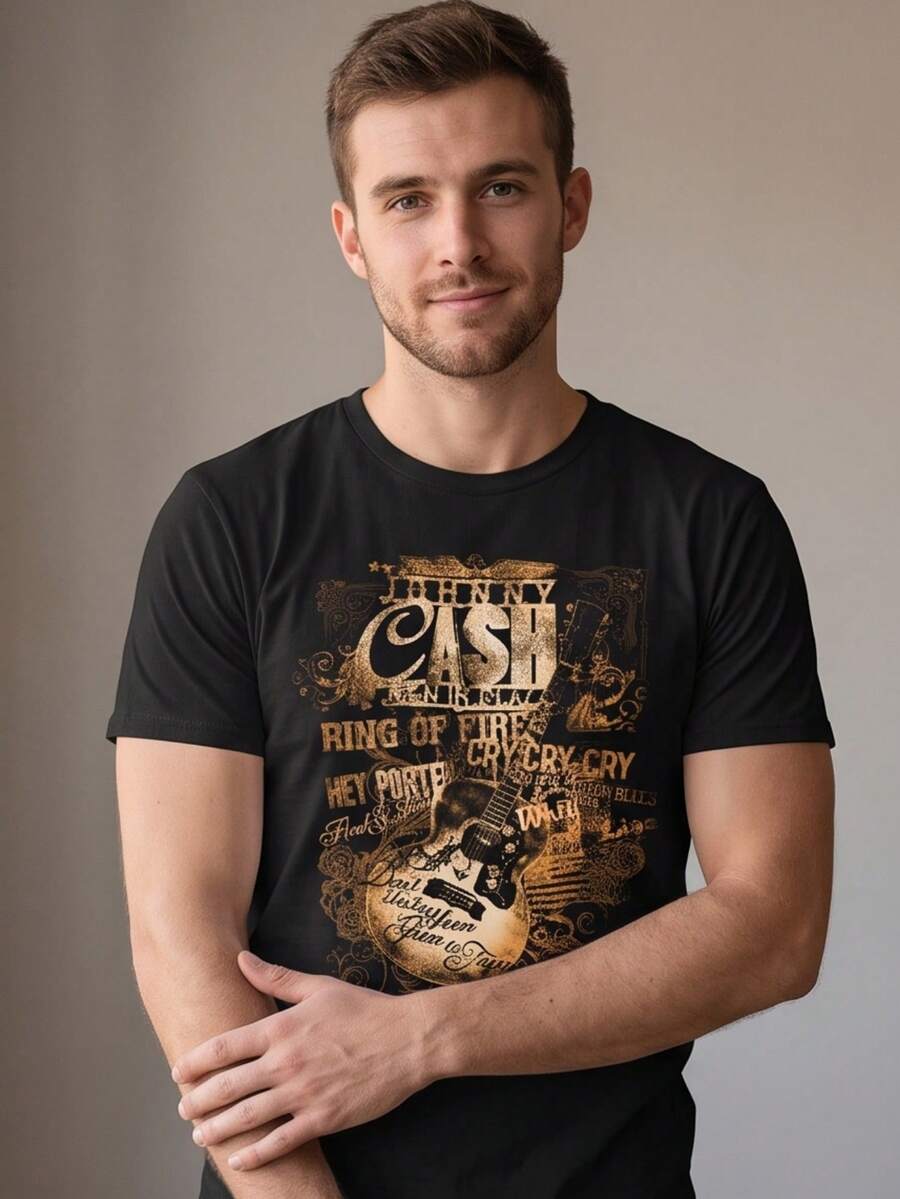 Men T-Shirts - Black - View 1