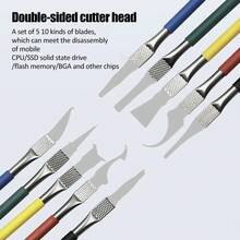 5/8PCS IC Chip Repair Thin Blade PCB Motherboard Repair Knife CPU Remover BGA Maintenance Knife Remove Glue PC Cell Repair - A - View 3