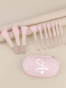 Professional Makeup Brush Set, Includes Foundation Brush, Concealer Brush, Eyeshadow Brush, Eyebrow Brush, Storage Bag, Soft Bristle Design, Essential Makeup Brushes, Perfect For Makeup Application, Covers Blush Brush, Foundation Brush, Eyeshadow Brush, Lip Brush And More, Suitable For Eyeshadow, Foundation And BB Cream Application, Designed For Beginners And Makeup Enthusiasts - Multicolor - View 8