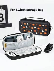 Cailai Halloween Pumpkin Ghost Illustration Pattern Switch 2 (2025)/Switch NS/Switch OLED Game Console Accessory Set, Game Console Protective Case/Storage Bag, TPU Soft Shell/Hard Shell Removable Stand, Beautiful & Practical, Portable Stand, Travel Friendly, Anti-Drop, Anti-Scratch, Anti-Stain, Fashionable Romantic Gift - View 9