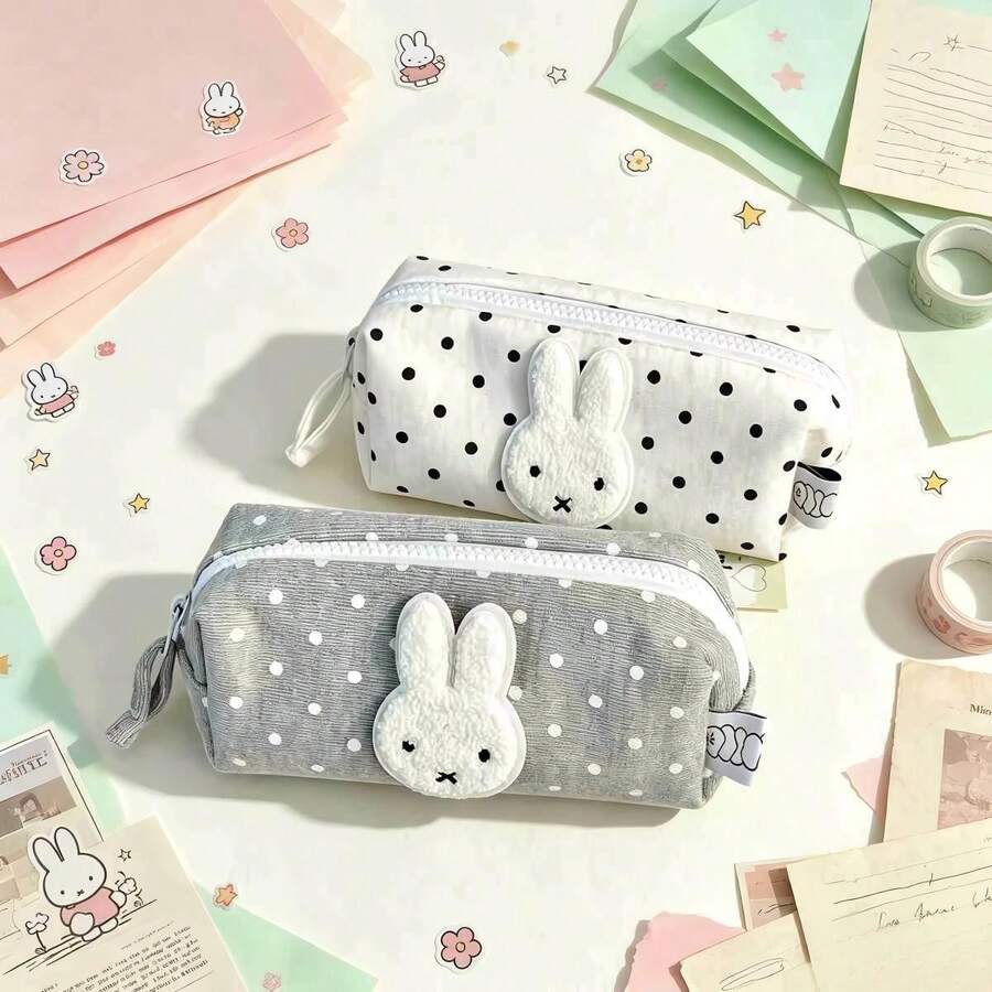 1 buah Tas Penyimpanan Miffy Baru 2026, Tas Penyimpanan Kecil Lucu Motif Polkadot, Penampilan Menawan, Cocok Untuk Ulang Tahun, Pesta, Liburan, Hadiah untuk Penggemar, Mainan Kejutan, Hadiah untuk Teman dan Keluarga (Model Acak) - MultiWarna - View 1