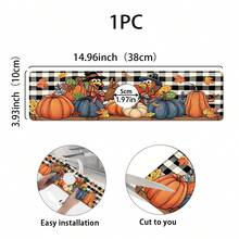 1pc Thanksgiving Multi-Color Pumpkin Pattern, Non-Slip Faucet Splash Guard, Bathroom Faucet Splash Pad, Mud Guard, Moisture-Proof Non-Slip Faucet Mat, Kitchen Countertop Accessory. Protect Your Kitchen Countertop, Thanksgiving Halloween Autumn Decoration Supplies. - Multicolor - View 11