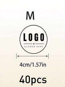 客製化圓形水晶貼紙，極簡個性化 Logo 標籤，適用於杯子、派對小禮物，可客製文字貼紙，生日與婚禮裝飾，萬聖節、感恩節與聖誕節可客製化禮物封印貼，個性化貼紙，客製貼紙 - 風格A - 查看 8