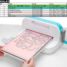 KALAY Alas Pemotong Berbagai Ukuran untuk Mesin Pemotong Die Press, Standar/Plus/Ekstensi/Panjang, Pelat Pemotong Plastik Polikarbonat Bening yang Kompatibel dengan Mesin Big Shot untuk Kerajinan Embossing, Pemotongan Die untuk Pembuatan Kartu, dan Folder Embossing - Bantalan timbul - View 3