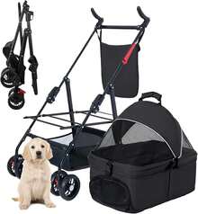 Pet Strollers - Black - View 3