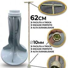 Chave T Longa 10mm 62cm Aço Para Máquina De Lavar E Mecânica Chave canhao 10mm - 1pc - Visão 1