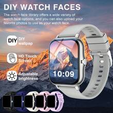 New Full Touch High-Definition Fashion Smart Watch, Supports Wireless Calling (Dialing, Answering), Sports Monitoring, Message Notification, Multi-App Reminder, Compatible With Android And IOS Phones, Perfect Gift For Women - Multicolor - View 3