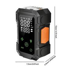 Air Compressor & Inflator Pump 140 PSI Car Air Compressor Pump, Digital Tire Inflator Pump, Portable Car Inflator Pump Suitable For Car Motorcycle LED Light Tire Pump Air Compressor & Inflator Pump, Tire Pump 1500mAh - Black - View 9