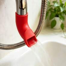 Faucet Extender, Anti-Splash Water Guide, Sink Water Diverter, Universal Faucet Accessory, Kitchen & Bathroom Sink Aid, Water-Saving No-Installation Faucet Sleeve, Water Flow Redirecting Extension Tube, Multi-Scenario Home Water Supply & Drainage Accessory - Multicolor - View 7