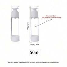 2pcs 50ml Vacuum Spray Bottles, Refillable Cosmetic Water & Lotion, Portable Travel Dispenser Bottle Set, Press-Type Small Spray Bottles, Empty Bottles, Perfume Bottle - Clear - View 8