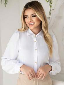 Women Blouses - White - View 1