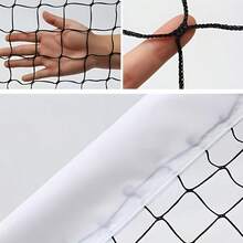 1PC Pickleball Net (Without Stand), Portable Outdoor Lawn Indoor Training Competition Dedicated White Border Black Mesh, Suitable For Badminton, Tennis, Volleyball, No Installation Foldable Ball Net - Multicolor - View 4