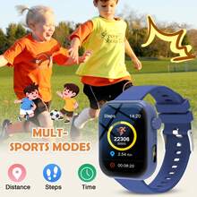 Reloj Inteligente Universal para Niños de 1.83 Pulgadas | Admite Llamadas, Notificaciones de Mensajes, Modos Deportivos, Pronóstico del Tiempo, Álbum de Crecimiento, Juegos, Calculadora/Calendario/Linterna LED | Regalo Perfecto para Niños y Niñas - Multicolor - Ver 5