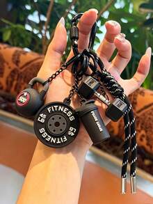 [Original Handmade] Mini Water Bottle Keychain, Woven Rope Keychain/Wrist Accessory, 3D Earphone Accessory, Car Key Anti-Loss Chain, Exquisite Girls Earphone Decoration - Multicolor - View 13
