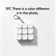 1 pieza Llavero con tecla 4/9, juguete antiestrés DIY de botón de teclado, juguete para aliviar el estrés para adultos para pasar el tiempo - Multicolor - Ver 14