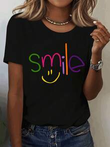 Women T-Shirts - 黑色 - 查看 1