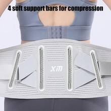 Lumbar Support Waist Belt - Instant Relief, Breathable, Unisex - Black - View 7
