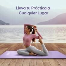 Tapete Portátil Yoga Pilates Ejercicio 10 Mm Antideslizante - Morado - Ver 7