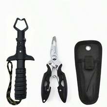 3/4pcs Multifunctional Fishing Tool Set, Includes Fishing Line, Fishing Pliers And Scissors, Line Splitter, Equipped With Portable Storage Bag, Non-Slip Handle Fish Controller, Essential Tool For Outdoor Fishing Enthusiasts - Multicolor - View 11