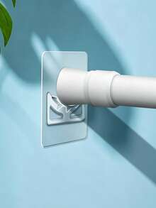 1pc Adjustable Tension Curtain Rod For Bathroom And Shower - Extendable Rod Suitable For Diy Home Decoration And Clothes Drying - Multicolor - View 8