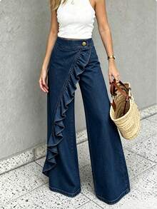 Women Jeans - Medium Wash - View 1