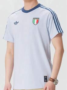 Adidas New Summer Men's Crew Neck Casual Breathable Short-Sleeve T-Shirt - Blue - View 2