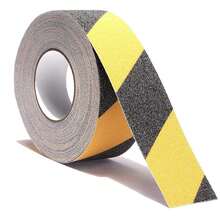 RELIANCER Anti Slip Grip Tape 4inx60ft Non Skid Tread Tape With High Traction Grit Yellow & Black Marking Self-Adhesive Tape Hazard Caution Warning Tape For Stairs Steps Deck - 2" Yellow & Black - View 2