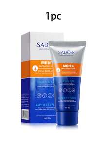 SADOER 除毛膏，溫和不刺激清爽男用除毛膏，腿部/比基尼/腋下溫和全身除毛 | 5分鐘快速光滑 - 膏狀 - 查看 7