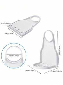 2pcs Universal Laundry Detergent Drip Cup Holder, Anti-Drip Anti-Leak Laundry Soap Softener Bottle Holder Storage Organizer, Prevent Liquid Dripping And Staining, Home Laundry Room Cleaning Storage Tool - Multicolor - View 5