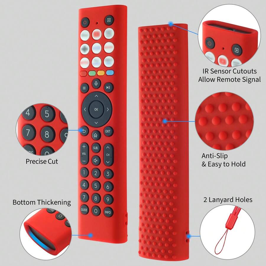 Silicone Protective Cover For Hisense Remote Control ERF2B38H, ERF2B38H, ERF2K38H, ERF2F38H And Other Series - Multicolor - View 1