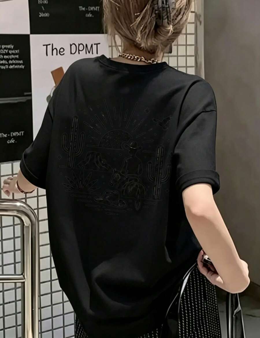 Women T-Shirts - Black - View 1