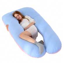 43-Inch U-Shaped Full Body Pillow, Maternity Pillow, Maternity Full Body Pillow With Velvet Pillowcase - Multicolor - View 5