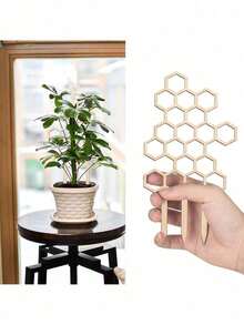 Honeycomb Plant Climbing Rack, Outdoor Potted Plant Stand, Plant Climbing Rack, Rust-Proof Plastic Support, Suitable For Potted Vines And Flowers, Space-Saving Indoor/Outdoor Garden Support Rack - Multicolor - View 3