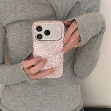 Fashionable Phone Case, Minimalist Design, White And Pink Leopard Print Pattern, Suitable For IPhone 11 12 13 14 15 16 17Pro Max XR X/XS - White - View 3