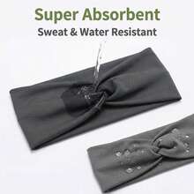 4pcs Solid Color Crisscross Elastic Headband For Daily Use - Multicolor - View 3