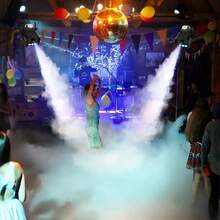Máquina de niebla Bylifity Máquina de humo Luz LED controlable 500W y 2000CFM Desinfección de niebla con control remoto inalámbrico y con cable para bodas, Halloween, fiestas o desinfección - Tipo de Enchufe A USA (110-127V) - Ver 3