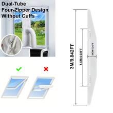 可調節通用窗戶密封條,適用多種尺寸,附拉鍊與黏性固定扣,適用於所有可攜式冷氣、家電及大型烘衣機,加裝備件,易於安裝,全新升級密封效果更佳 - 白色 - 查看 13