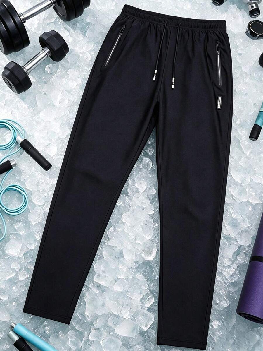 Men's Summer Sports Pants, Cool, Comfortable, And Breathable, With Moderate Elasticity, Suitable For Running, Basketball, Football, And Training.