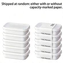 10pcs Reusable Food Storage Container Set (5 Containers + 5 Lids), Stackable Freezer Food Storage Containers With Lids, Suitable For Grains, Meat, Fruit And Vegetables, Suitable For Lunch Boxes, Kitchen Organization And Kitchen Storage - Multicolor - View 4