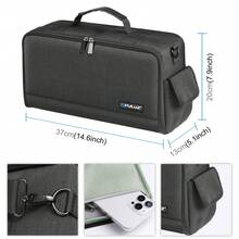 PULUZ Portable Camera Crossbody Shoulder Bag Digital Storage Lens Bag (Black) - View 3