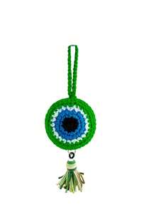 Handmade Crochet Evil Eye Keychain, Colorful Nazar Amulet Bag Charm, Turkish Evil Eye Talisman, Cute Handwoven Backpack Wallet Pendant, Bohemian Style Unisex Accessory Gift, Suitable For Handbags, Wallets, Backpacks, Lucky Evil Eye Charm, Beach Summer Style Decoration, Handwoven Key Ring Pendant, Unique Spiritual Gift For Women, Ideal Gift For Women And Evil Eye Enthusiasts - Multicolor - View 14