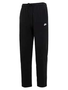 Nike Sportswear Club Men's Classic Knit Straight Leg Sporty Casual Pants - Black - View 4