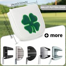 Golf Putter Cover, Square Four-Leaf Clover Golf Club Head Accessory - Multicolor - View 7