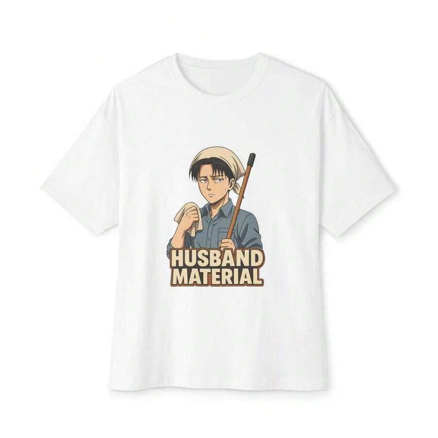 Spanska fotbollströjor Ackerman Rolig Städning Anime Casual Grafisk T-shirt - Vitt - Visa 1