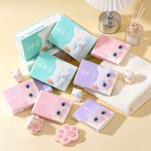 1/2/4/9 Packs New Cartoon Large Size Pattern Handkerchief Tissues,Gentle Kitten 3-Ply 8-Sheet Handkerchief Tissues, Portable Small Pack Tissues, Handkerchief Tissues, Student Pocket Tissues Back-To-School Essentials ﻿ - Multi-color - View 1