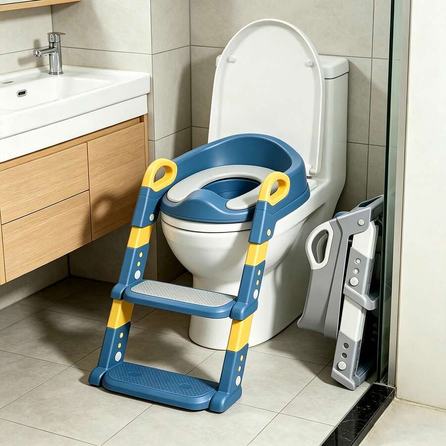 Baby Toilet Training Seat Covers - Blue - View 1