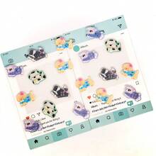 5/10/22/29/35/46/52Pcs Boxed Assorted Puppy Resin Buttons, Suitable For Phone Cases, Hair Clips, Keychains, Stationery Boxes DIY Handmade Decoration, Versatile Small Accessories For Handmade Enthusiasts To Create Jewelry And Creative Handmade Gifts, Random Styles - Multicolor - View 10