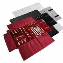 Foldable Velvet Jewelry Storage Pouch, Portable Travel Organizer For Rings, Earrings, Pendants, Necklaces, Bracelets - Storage Bag - View 2