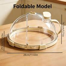 Microwave Heating Anti-Splatter Cover, Heat-Resistant Anti-Oil Food Cover, Multi-Functional Kitchen Dust-Proof Food Cover, Reusable Anti-Splatter Cover, Suitable For Heating Dishes And Food - Multicolor - View 3